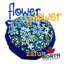 Flower Power Zafu Cushion by North Meditation